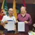 Firma de convenio entre Fundación CAJE y GAD Macará
