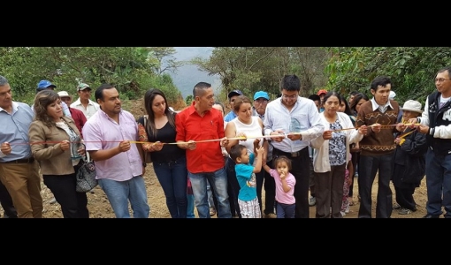 Se inauguró apertura de via a Gualanga