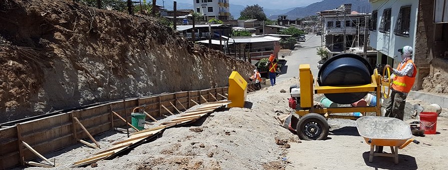 Adoquinado en San Sebastián con un 30% de avance