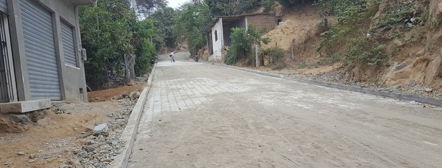 Adoquinado en calle Mayaicu con 85% de avance