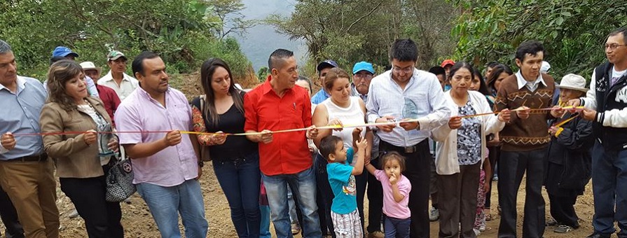 Se inauguró apertura de via a Gualanga